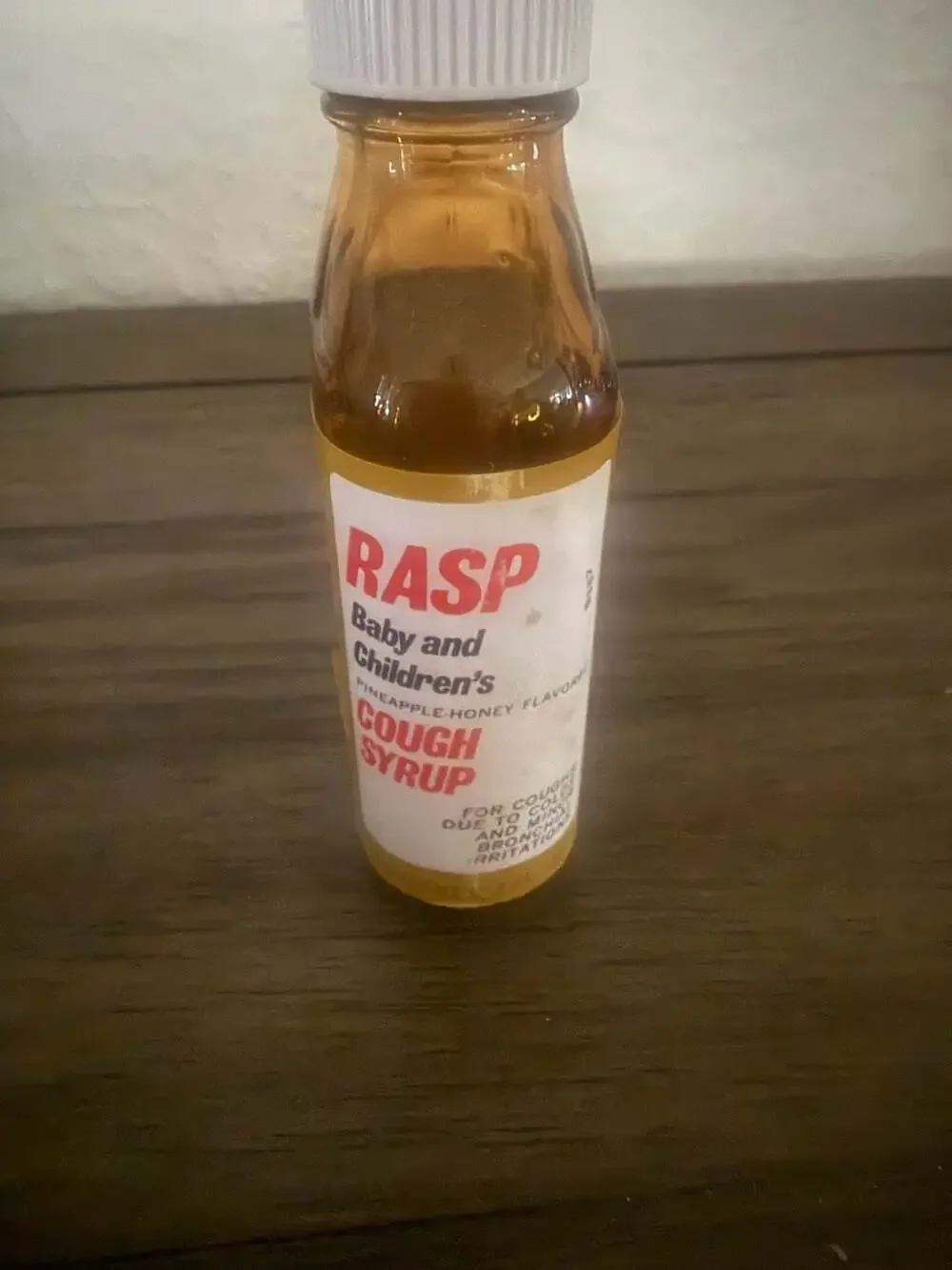 Vintage RASP Baby and Children's Pineapple-Honey Flavored Cough Syrup